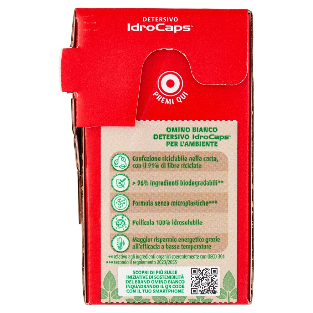 Omino Bianco Detersivo IdroCaps Igiene+ Freschezza Alpina 20 x 19 ml